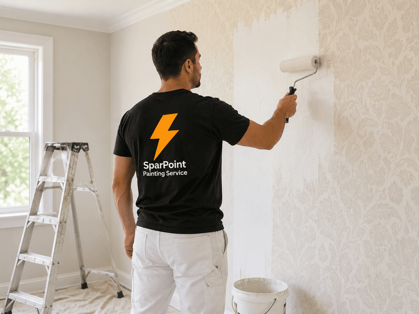 SparkPoint Brooklyn Painting Services professional painter at work