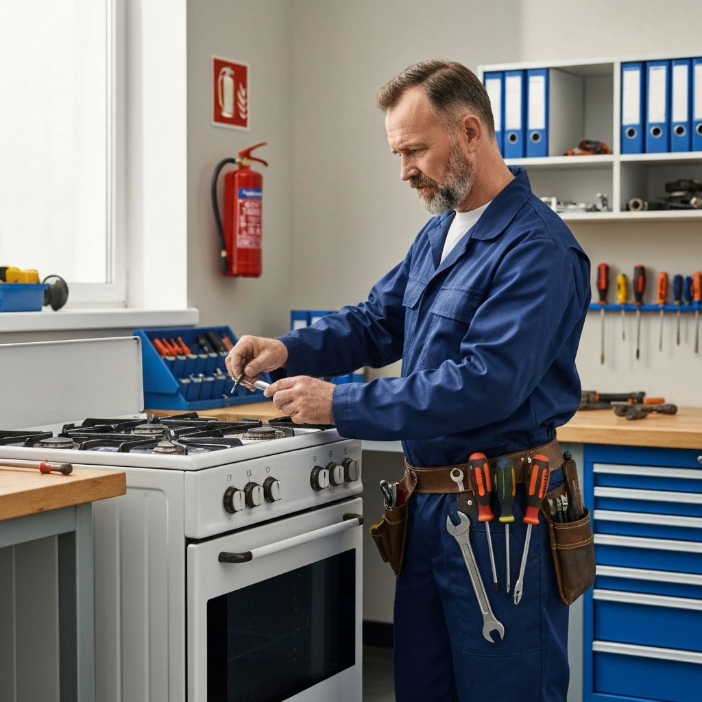 Professional oven and stove repair service
